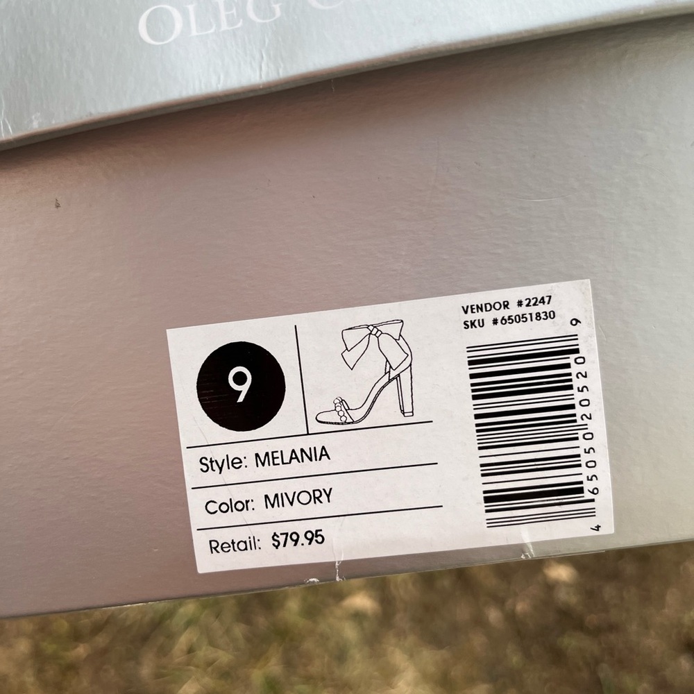 Oleg Cassini Ivory Heels